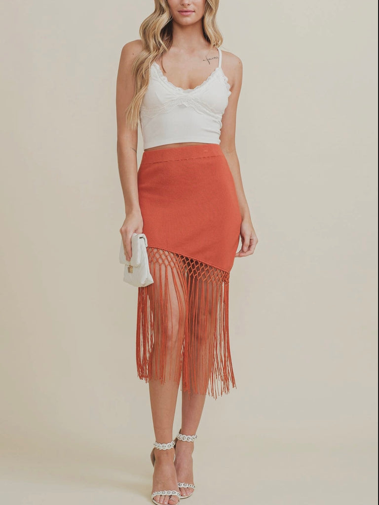western style fringe skirt