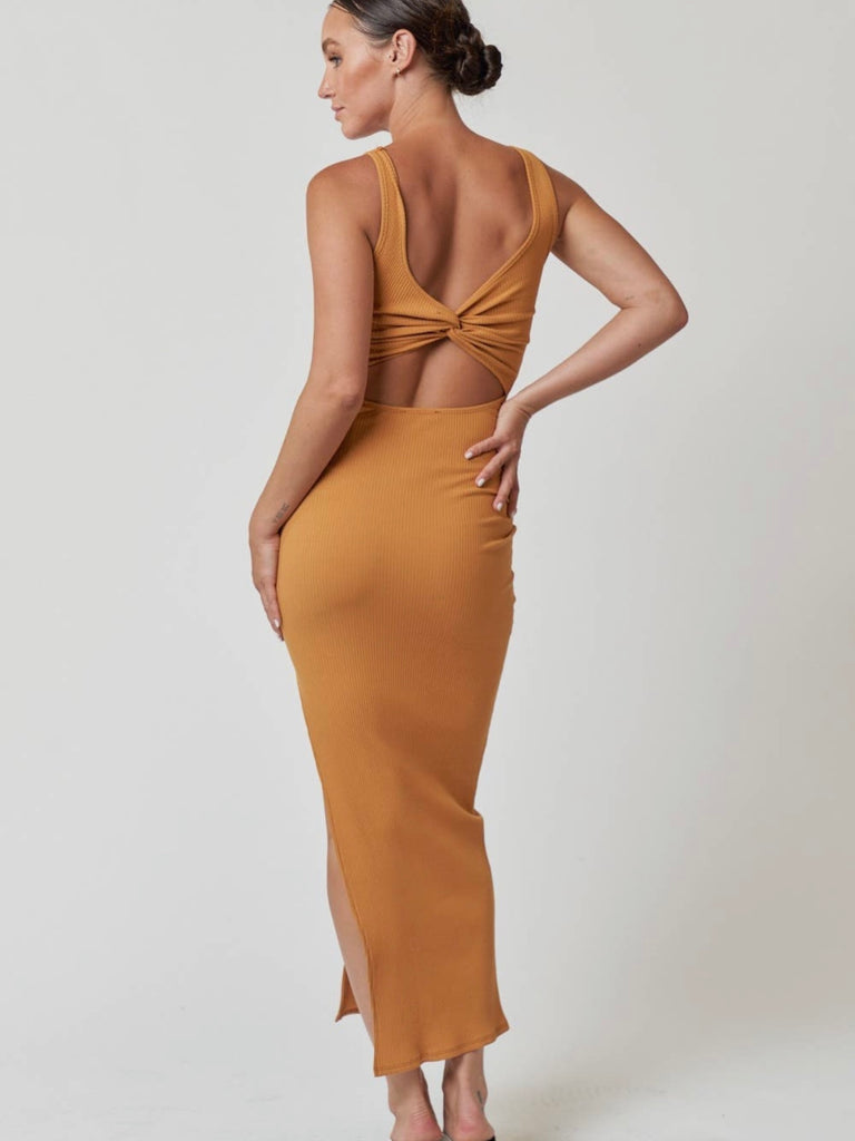 All Twisted Maxi Dress | Marigold