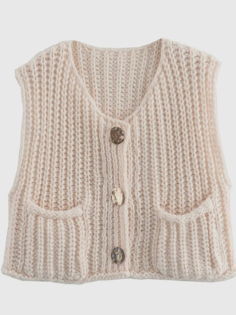 Chunky Knit Sweater Vest