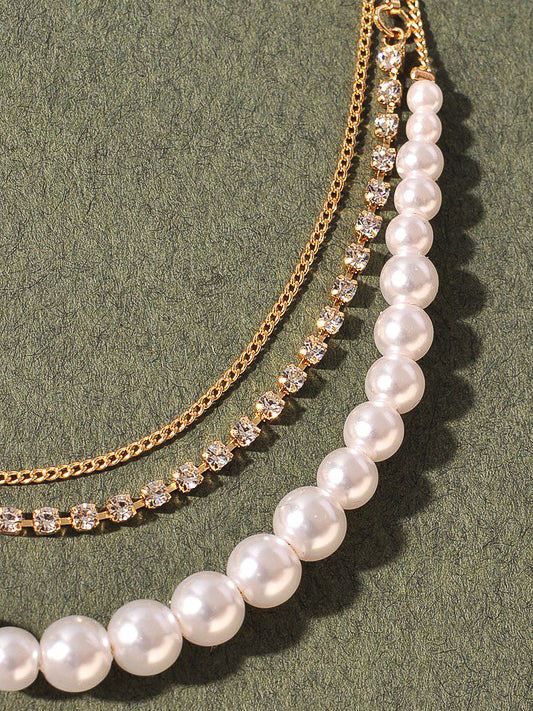 pearl necklace glam jewelry