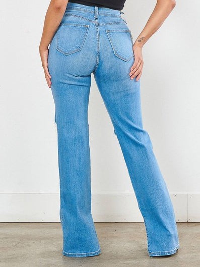 Marianne Distressed Bootcut Jeans