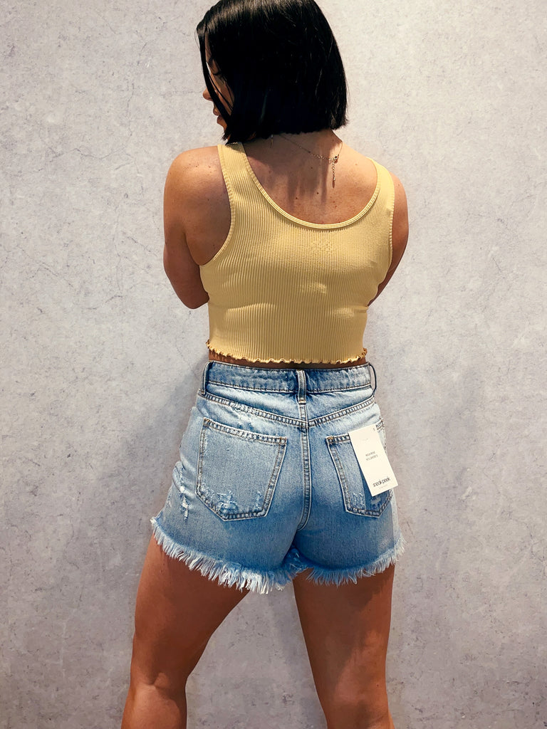 sneakpeek high rise crossover shorts