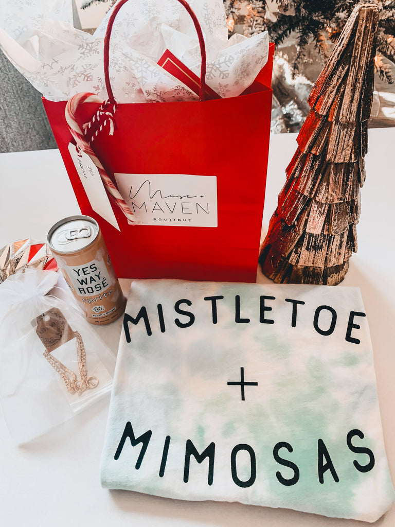 Mistletoe + Mimosas Tee