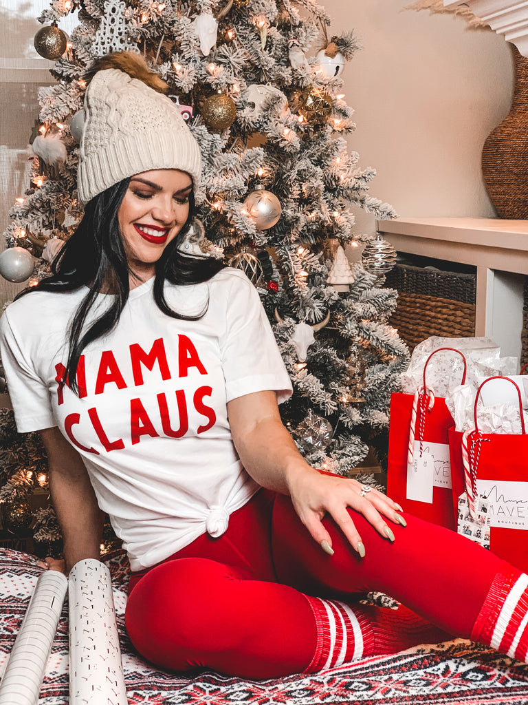 mama claus graphic tee gift ideas for her